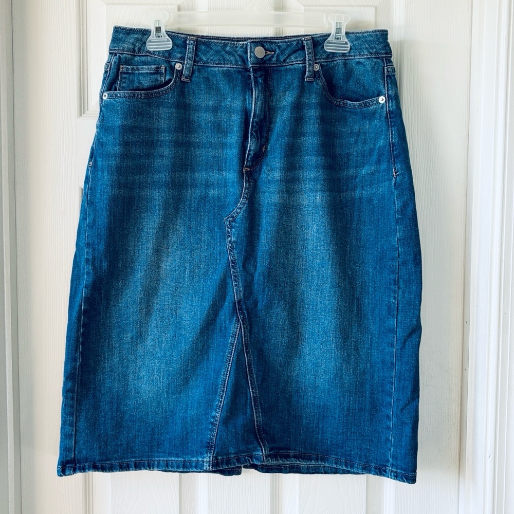 Classic Blue Denim Skirt